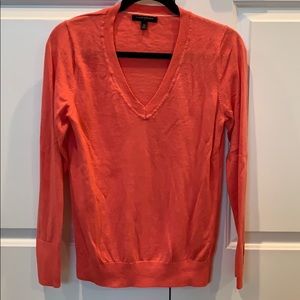Banana Republic Coral V-Neck Sweater